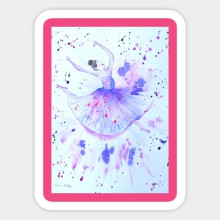 Ballerina Dancing in the Sky Sticker